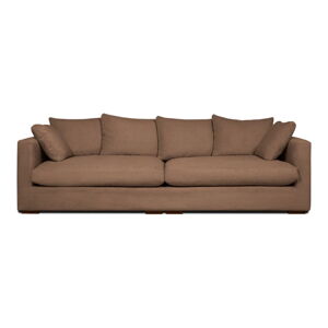 Jasnobrązowa sztruksowa sofa 266 cm Comfy – Scandic