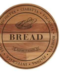 Deska do krojenia z drewna bukowego Bisetti Broad Bread, ø 30 cm