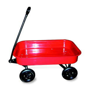 Czerwony wózek metalowy Legler Trolley
