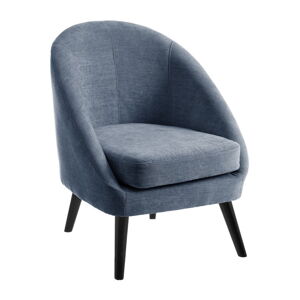 Niebieskoszary wypoczynkowy fotel Cover – Casa Selección