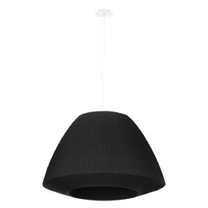 Czarna lampa wisząca ze szklanym kloszem ø 60 cm Soprano – Nice Lamps