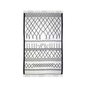 Czarno-biały bawełniany dywan HSM collection Colorful Living Garrio, 60x90 cm