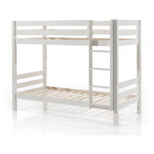 Białe piętrowe łóżko dziecięce 90x200 cm Pino - Vipack