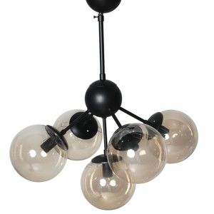 Czarna lampa z 5 żarówkami Masivworks Balloon