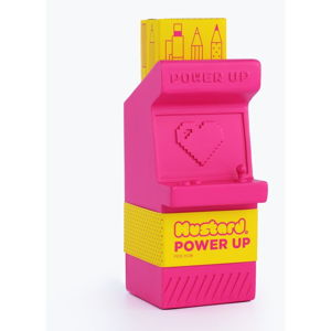 Różowy stojak na długopisy Just Mustard Power Up