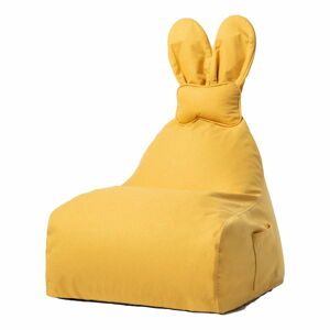 Żółty worek do siedzenia dla dzieci The Brooklyn Kids Funny Bunny