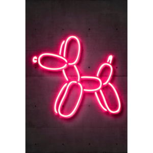 Plakat Blue-Shaker Neon Art Balloon Dog, 30x40 cm
