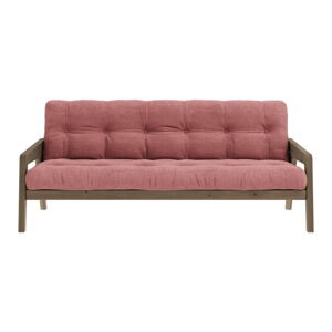 Różowa rozkładana sofa 190 cm Grab Carob – Karup Design