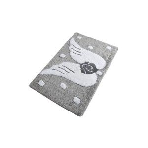 Szary dywanik łazienkowy Confetti Bathmats Angel Grey, 60x100 cm