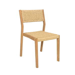 Zestaw 4 krzeseł ogrodowych z drewna tekowego Ezeis Sun