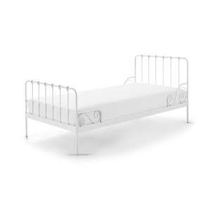 Białe metalowe łóżko dziecięce Vipack Alice, 90x200 cm