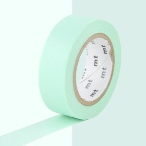 Jasnozielona taśma dekoracyjna washi MT Masking Tape Uni