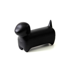Czarne wielofunkcyjne etui w kształcie psa Qualy&CO Dacholder