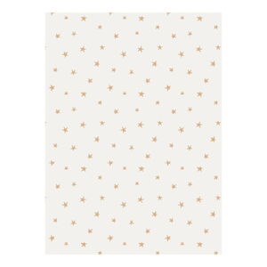 5 arkuszy białego papieru pakowego eleanor stuart Stars, 50 x 70 cm