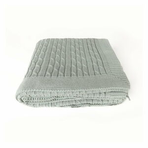 Jasnozielony bawełniany koc Homemania Decor Soft, 130x170 cm