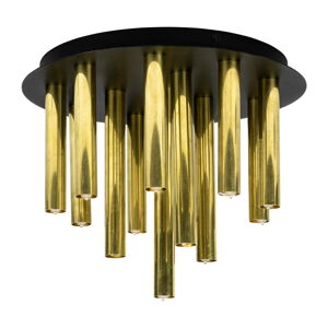Lampa sufitowa z metalowym kloszem w kolorze czarno-złotym 35x29 cm Gocce – Markslöjd