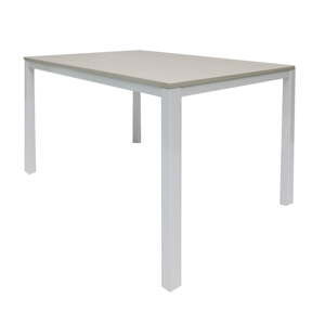 Biały stół rozkładany do jadalni z blatem w kolorze modrzewia Evergreen House Angel