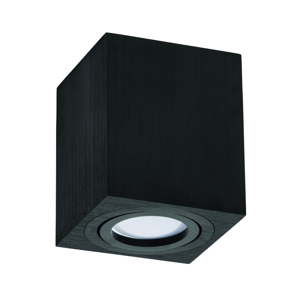 Czarna lampa sufitowa Kobi Block, wys. 11,5 cm