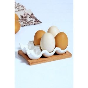 Porcelanowy stojak na jajka Kosova, 10,5x15x4 cm