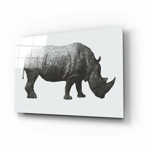 Szklany obraz Insigne Rhino Rhino, 72x46 cm