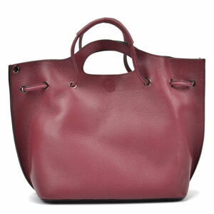 Bordowa torebka skórzana Magnotti Bags