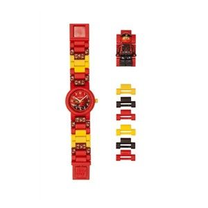 Czerwono-żółty zegarek z figurką LEGO® Ninjago Kai