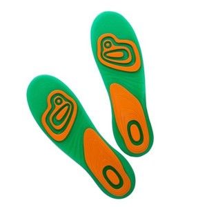Zielono-pomarańczowe żelowe wkładki do butów InnovaGoods Dr Gem