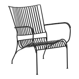 Czarny metalowy fotel ogrodowy Marley – Bloomingville