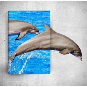Obraz 3D Mosticx Dolphins, 40x60 cm