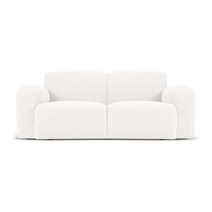 Biała sofa z przędzy pętelkowej Bouclé 170 cm Molino – Micadoni Home