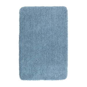 Niebieski dywanik łazienkowy Wenko Mélange, 90x60 cm