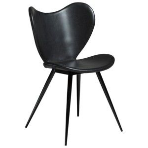 Czarne krzesło ze skóry ekologicznej DAN-FORM Denmark Dreamer
