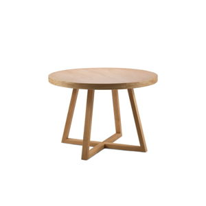 Stół rozkładany z litego drewna dębowego Windsor & Co Sofas Arne, ø 100 cm