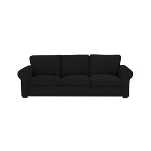 Czarna sofa 3-osobowa The Classic Living Antoine