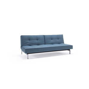 Jasnoniebieska rozkładana sofa z metalową konstrukcją Innovation Splitback Mixed Dance Light Blue