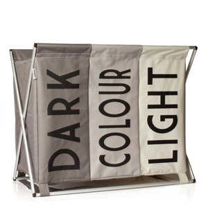 Beżowy kosz na pranie Sabichi Light, Dark & Coloured