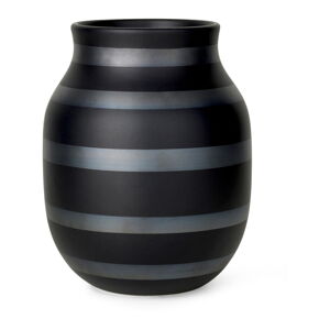 Wazon ceramiczny czarny ø 16 cm Omaggio - Kähler Design