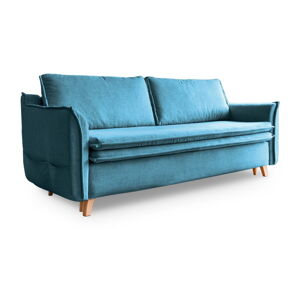 Turkusowa rozkładana sofa 225 cm – Miuform