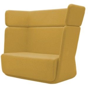 Żółty fotel Softline Basket Vision Yellow