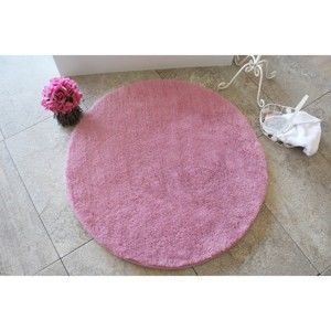 Różowy dywanik łazienkowy Confetti Bathmats Colors of Pink, ⌀ 90 cm
