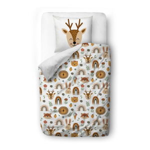 Pościel dziecięca do łóżeczka z satyny bawełnianej 100x130 cm Little Boho – Butter Kings