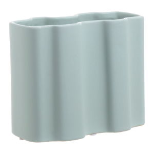 Miętowozielony ceramiczny wazon InArt Abstract, wys. 15 cm