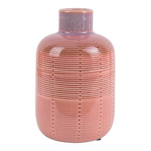 Różowy ceramiczny wazon PT LIVING Bottle, wys. 18,5 cm