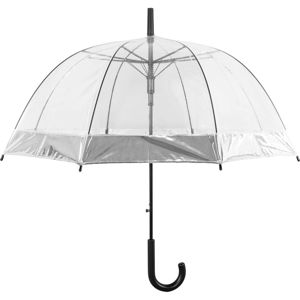 Przezroczysty automatyczny parasol Ambiance Silver, ⌀ 85 cm
