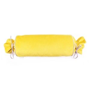 Żółta poszewka na poduszkę WeLoveBeds Sunny Candy, ⌀ 20x58 cm