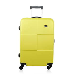 Żółta walizka podróżna na kółkach Bluestar Amarillo, 64 l