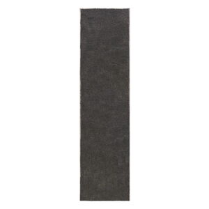 Ciemnoszary chodnik z włókien z recyklingu 60x230 cm Sheen – Flair Rugs