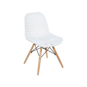 Białe krzesło Santiago Pons Volga