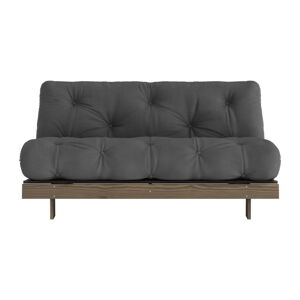 Czarna rozkładana sofa 160 cm Roots – Karup Design