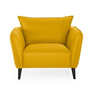 Żółty fotel Scandic Retro